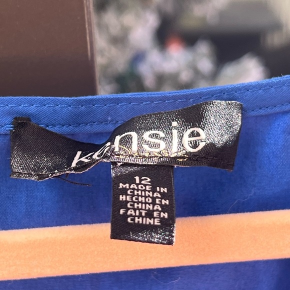 ⚫️ KENSIE
Two Tone Tiered Maxi Dress NEW size 12 retails $138​ - Picture 9 of 11